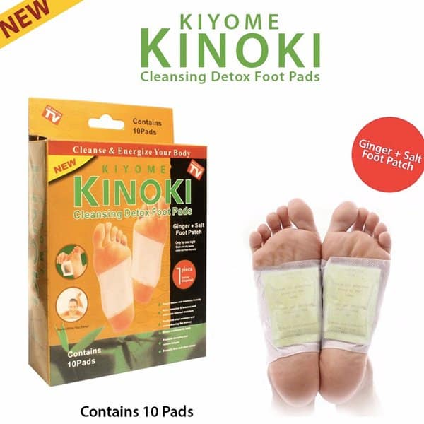 Kiyome Kinoki Cleansing Detox Foot Pads Gold 10 Pads Penyera